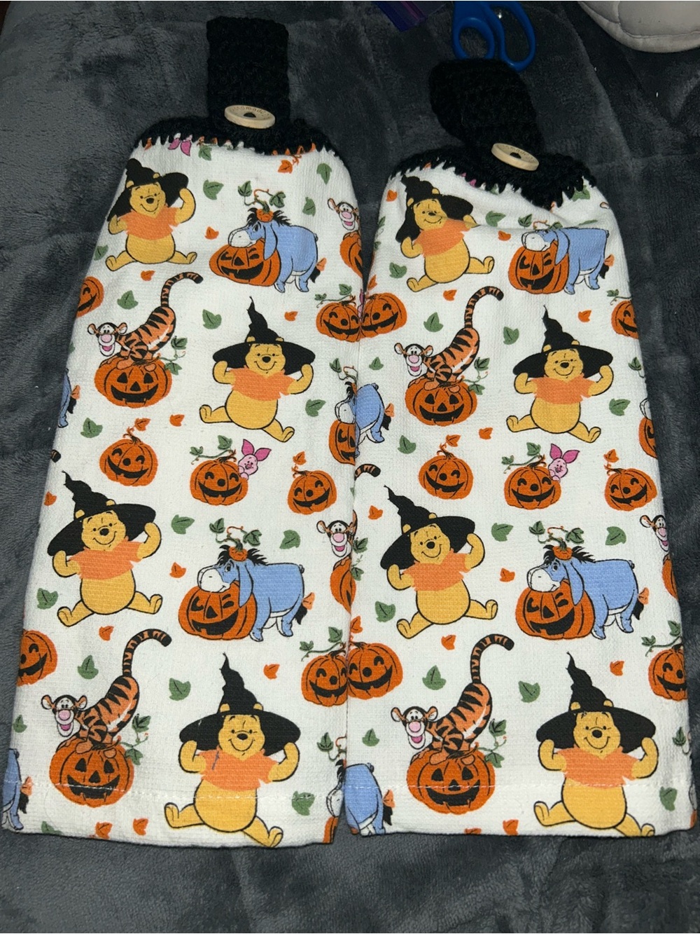 Winnie the Pooh Halloween Hanging Towel Set